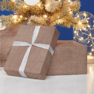 Blush Faux Linen (linen look)  Wrapping Paper