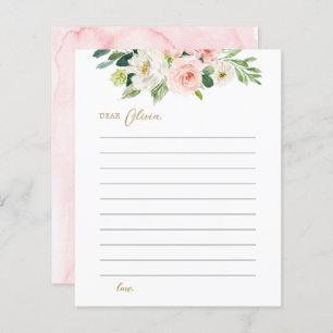 Blush Floral Birthday Time Capsule Cards