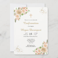 Blush Floral Confirmation