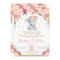 Blush Floral Elephant Baby Shower Girl
