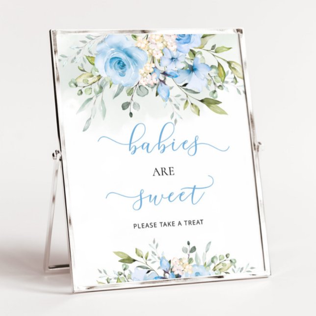 Blush floral eucalyptus Babies are sweet Poster (Creator Uploaded)