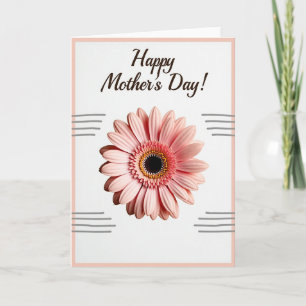 Blush Floral Paper Card