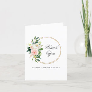 Blush Floral Personalised Thank You