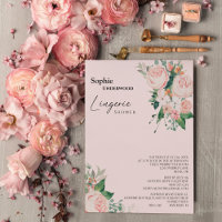 Blush Floral Pink Bridal Lingerie Shower