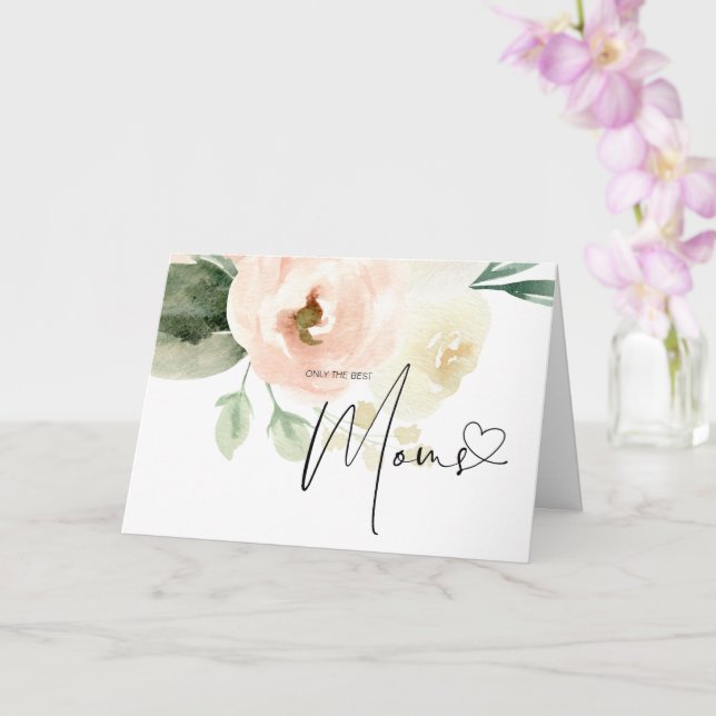 Blush Floral Pregnancy Announcement Baby Reveal (Orchid)