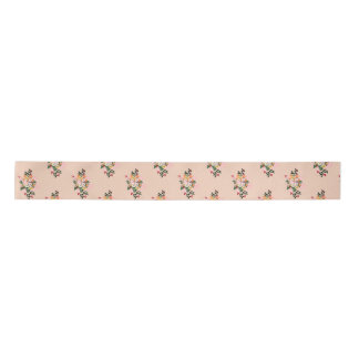 blush floral ribbon satin ribbon