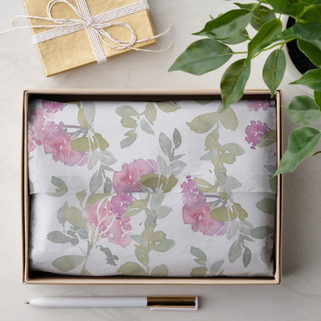 Blush Floral Tissue Paper (Gift)