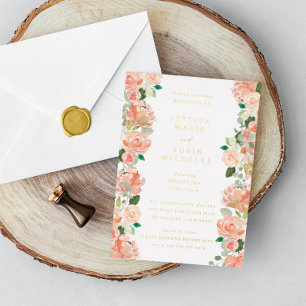 Blush Floral Two Brides Lesbian Couple Shower