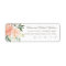 Blush Floral Wedding Return Address