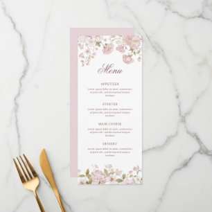 Blush Flowers Classic Menu