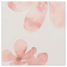 Blush Flowers Fabric