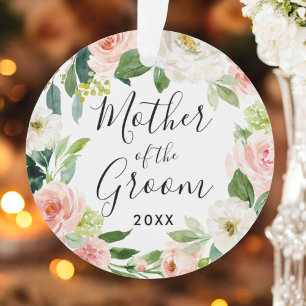Blush Flowers Mother of the Groom Ornament