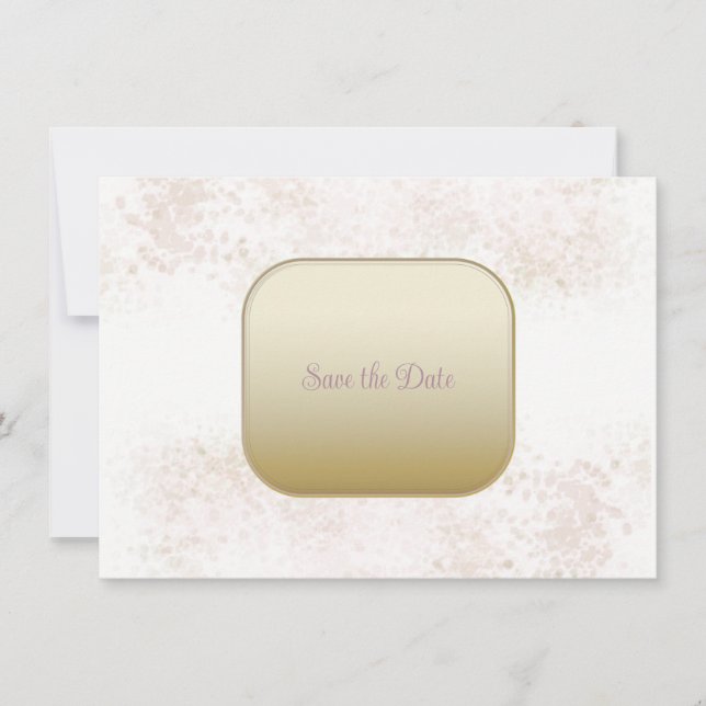Blush Flush  and Gold Save The Date (Front)