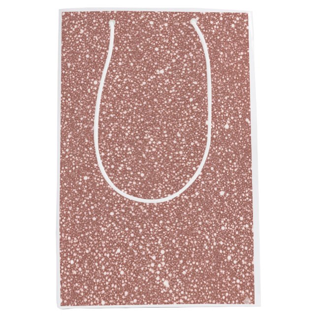 Blush Geometric Pattern Party Medium Gift Bag (Front)