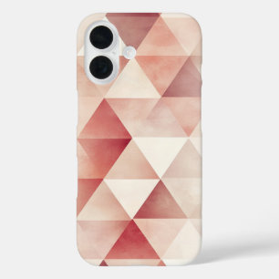 Blush Geometry Fade iPhone 16 Case