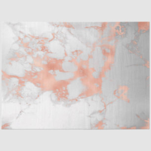 Blush Glitter White Pink Marble Modern Tissue Paper