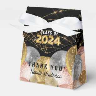 Blush Gold Balloons 2024 Graduation Favour Box