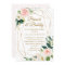 Blush Gold Floral Brunch And Bubbly Bridal Shower