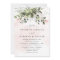 Blush Gold Greenery Succulent Dusty Blue Wedding