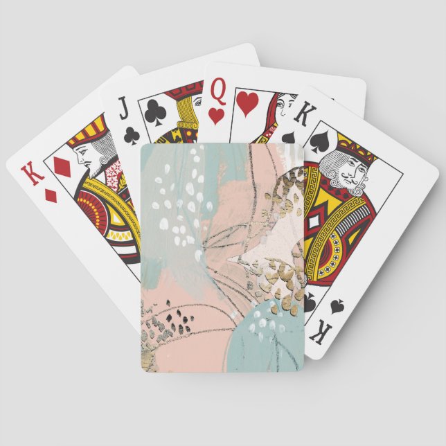 Blush & Gold I Playing Cards (Back)