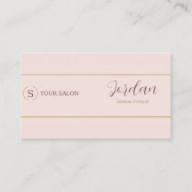 Blush Gold Salon Stylist Logo