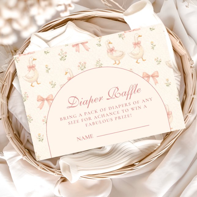 Blush Goose Storybook Diapper Raffle Enclosure Card (Creator Uploaded)