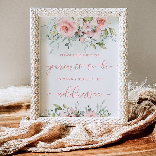 Blush help the Busy parents Address an Envelope Poster (Creator Uploaded)