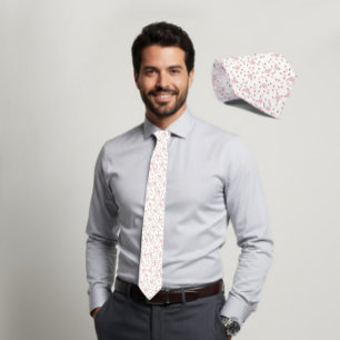 Blush Hexagon & Dark Triangle Geometric Tie