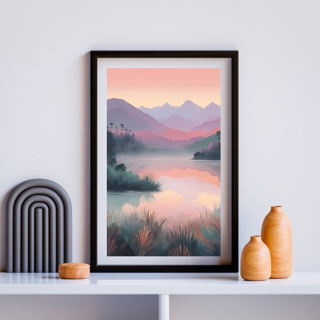 Blush Horizon Reflections Poster (Creator Uploaded)