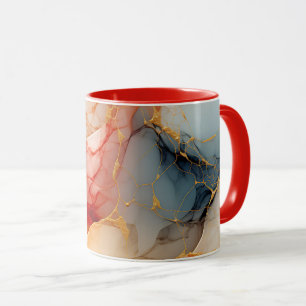 Blush & Ivory Marble with Golden Veins Mug