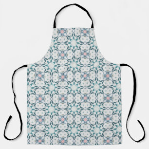 Blush Ivy Tile – Watercolor Botanical Pattern Apron