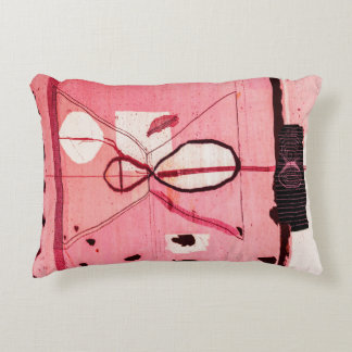 Blush Kilim: Pink Moroccan Heritage Art Decorative Cushion