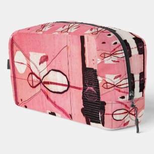 Blush Kilim: Pink Moroccan Heritage Art Dopp Kit