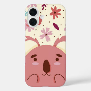 Blush Koala Sweet Aussie Bloom iPhone 16 Case