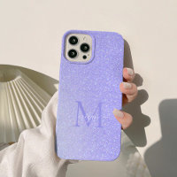 Blush Lavender Diamond Glitter Ombre Custom Chic