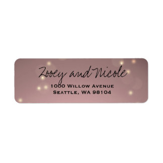 Blush Light - Return Address Labels