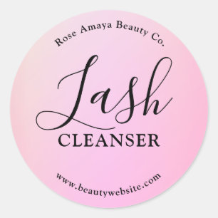 Blush Lilac Lash Cleanser Shampoo Product Label