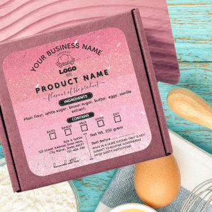 Blush Logo Modern Cottage Law Food label fancy