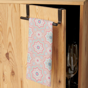 Blush Majesty – Andalusian Moroccan Elegance Tea Towel
