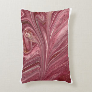 Blush Marble Elegance Fleece Blanket Decorative Cushion