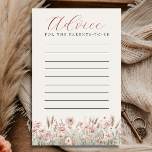 Blush Meadow Advice Card for Parents