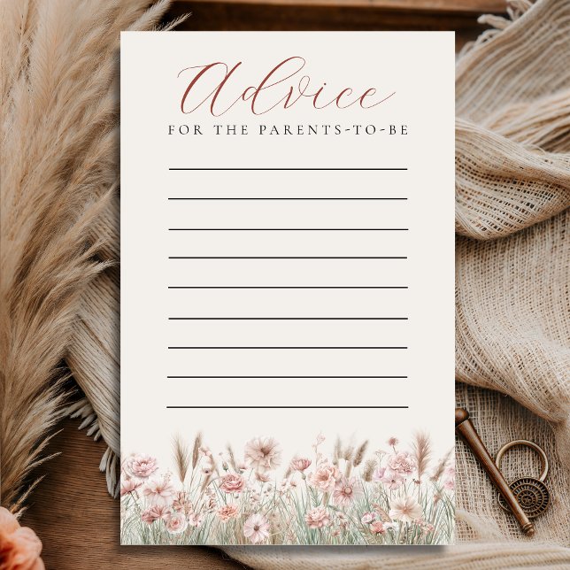 Blush Meadow Advice Card for Parents (Creator Uploaded)