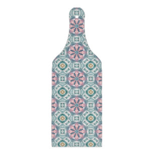 Blush Meadow Tile – Watercolor Floral Cutting Board