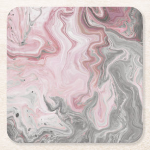 Blush Minerals Square Paper Coaster