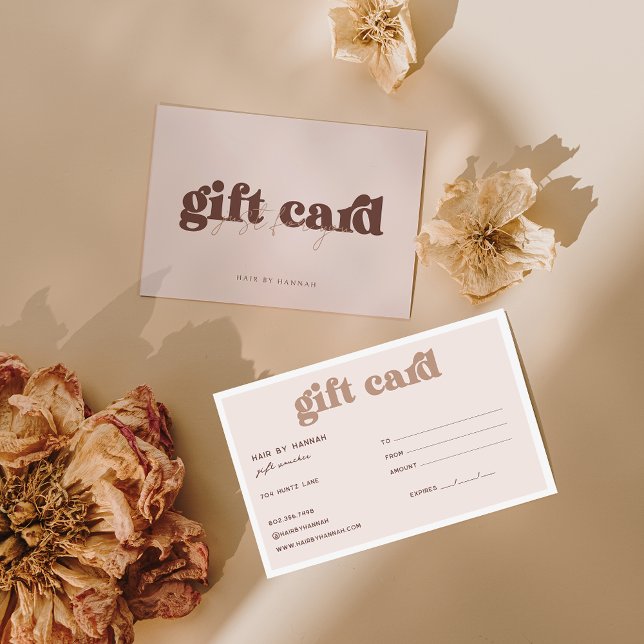 Blush | Modern Minimalist Gift Certificate (Creator Uploaded)