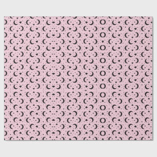 blush moon magic wrapping paper