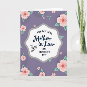 Blush Mother In Law Day Card