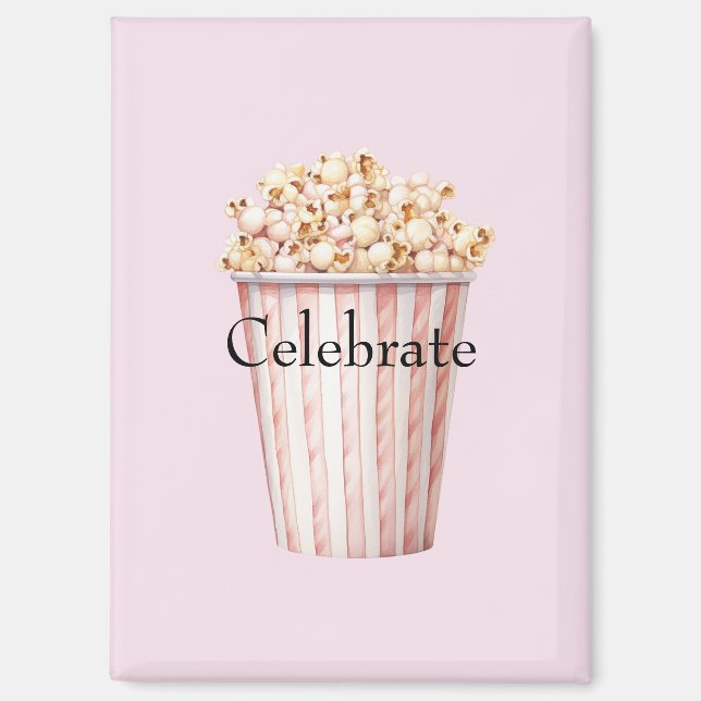 Blush Movie Time Popcorn Magnet (Front)