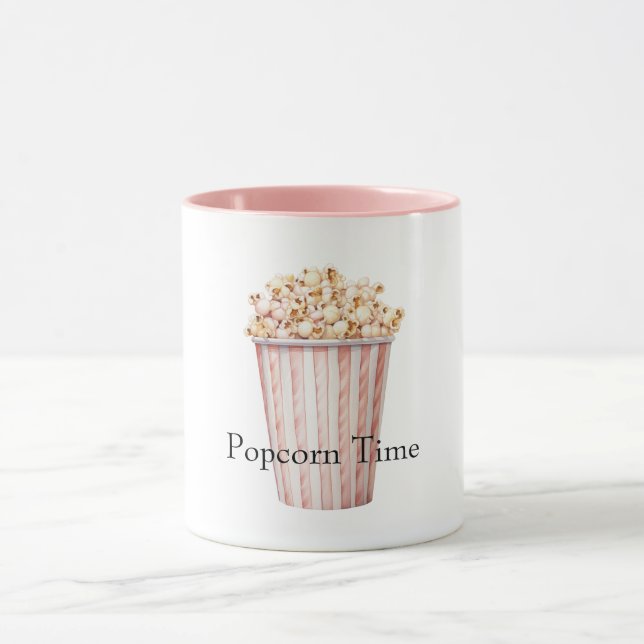 Blush Movie Time Popcorn Mug (Center)