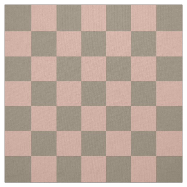 Blush Neutral Chequerboard - Premium Pima Cotton Fabric (Swatch)